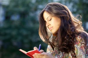 Abortion page image of girl with book pondering
